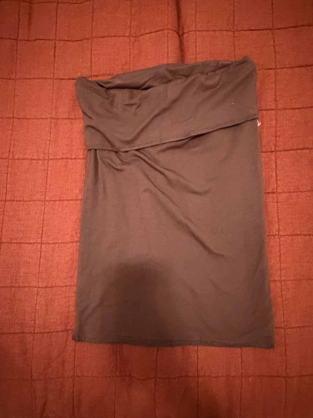 Naked wardrobe- brown fold over skirt
